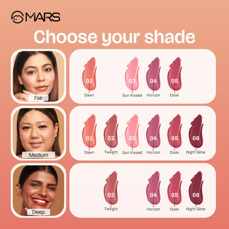 MARS Liquid Blush Hour Dewy-Matte Finish - 03 Sunkissed
(12ml)