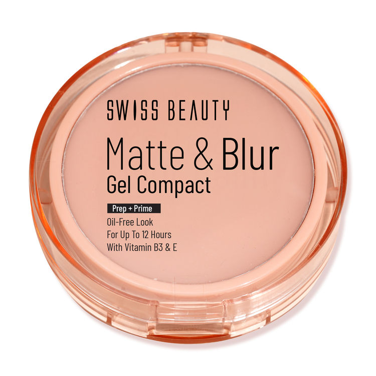 Swiss Beauty Matte & Blur Balm Gel Compact With Vitamin E Prep+ Primer 12-Hour Stay |Oil Free
(8g)