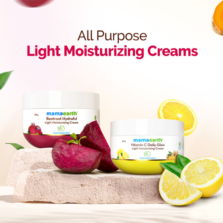 Mamaearth Beetroot Hydraful Light Moisturizing Cream (50g)
