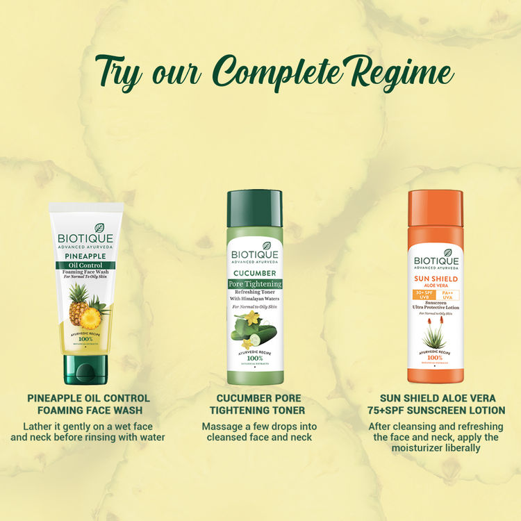 Biotique Bio Pineapple Oil Control Foaming Face Wash(200ml)