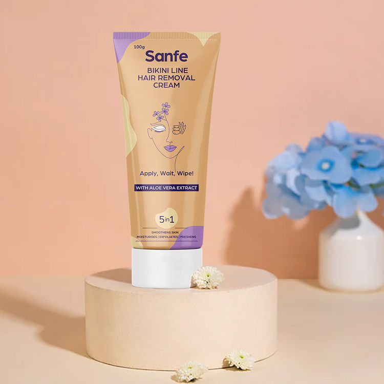 Sanfe Bikini Line Hair Removal Cream With Aloevera
(100ml)