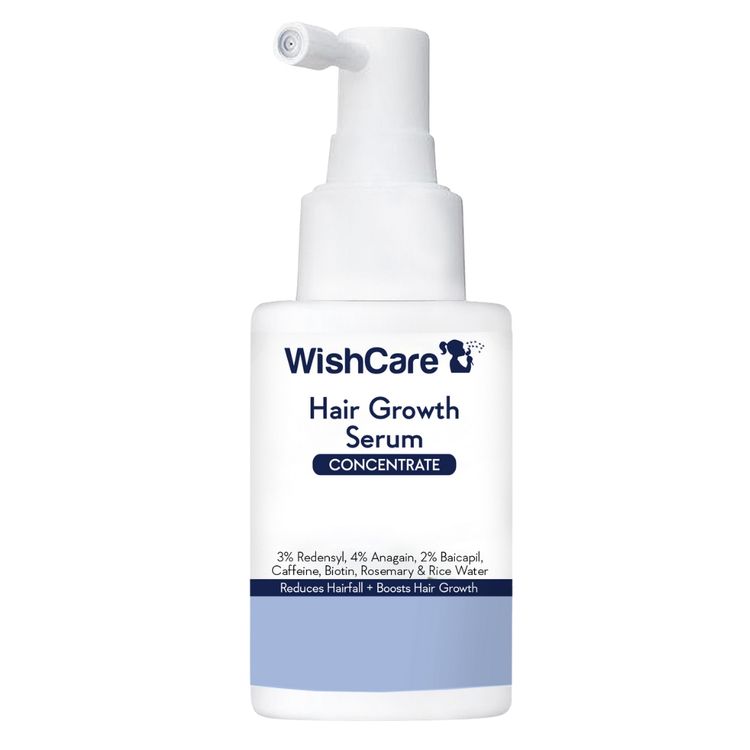 Wishcare Hair Growth Serum Concentrate In-Vivo Tested Redensyl, Anagain, Biotin,Keratin & Rice Water (20ml)