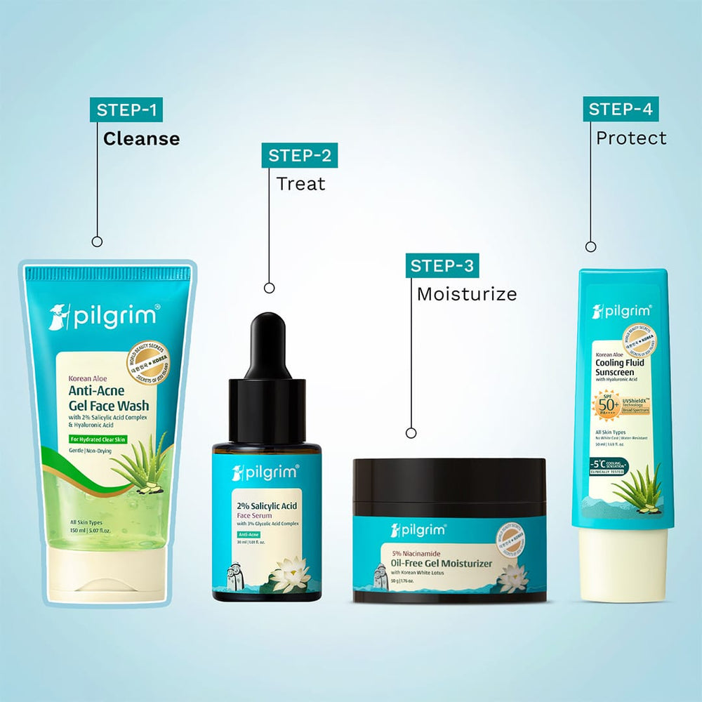Pilgrim Korean Aloe Anti-Acne Gel Facewash / 150ml