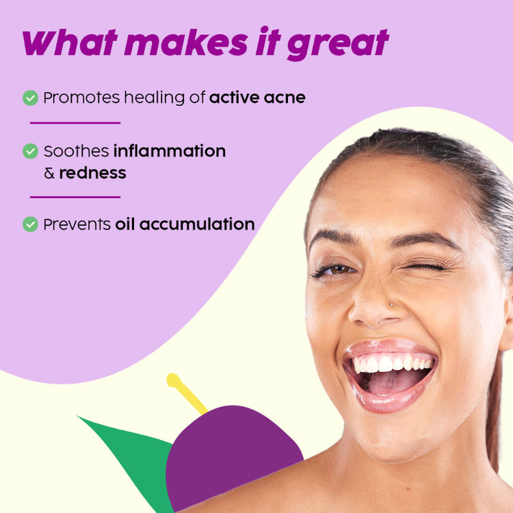 Plix 2% Salicylic Acid Jamun Active Acne Control Dewy Serum for Active Acne & Dark Spot Reduction
(30ml)