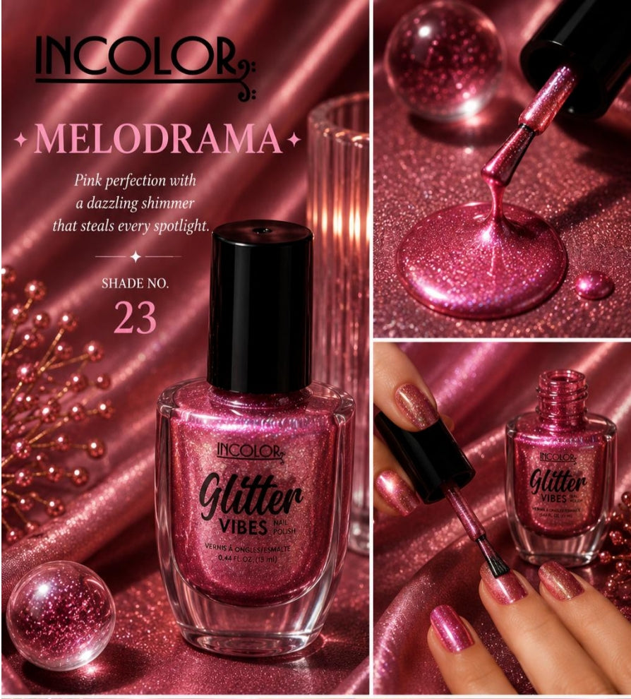 Incolor Glitter Vibes Nail Paints/ 23