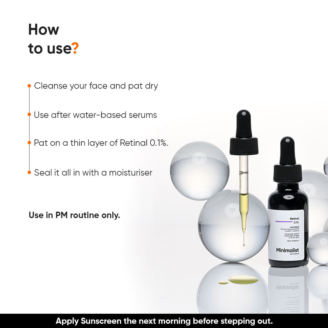 Minimalist Retinal 0.1% Face Serum (20ml)