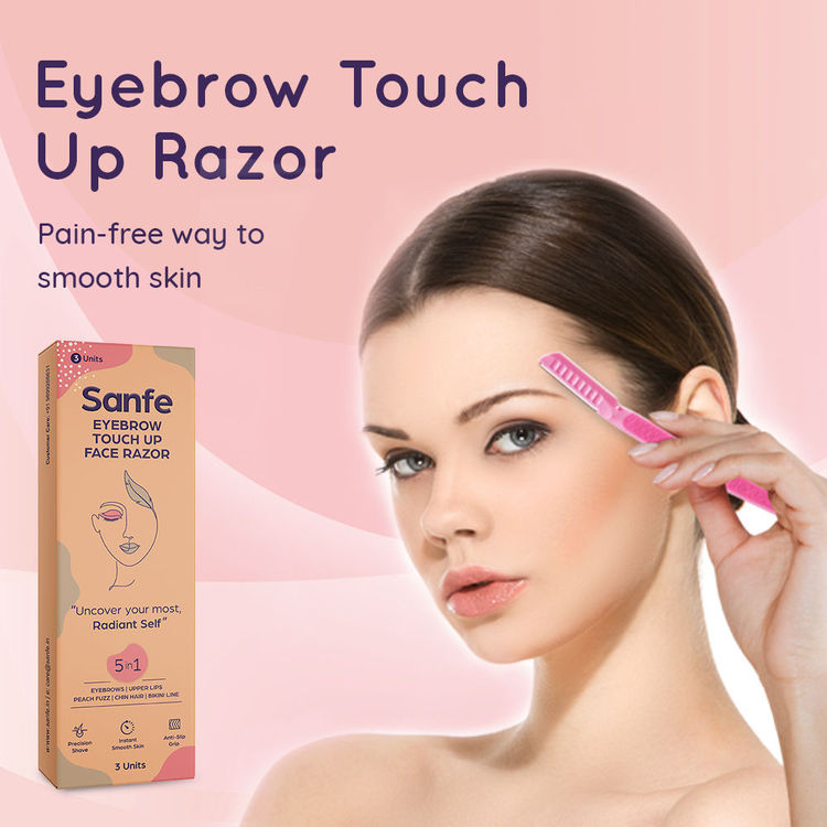 Sanfe Eyebrow Touch Up Hair Removing Face Razor For Women - Pack of 3 Instant & Painless
(3 Pcs)