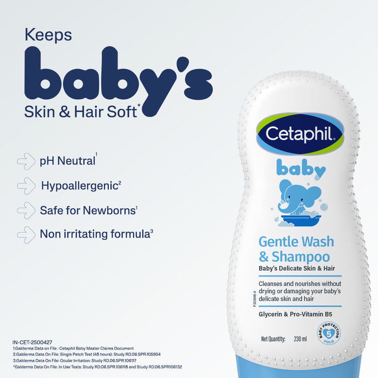 Cetaphil Baby Gentle Wash & Shampoo
(230ml)