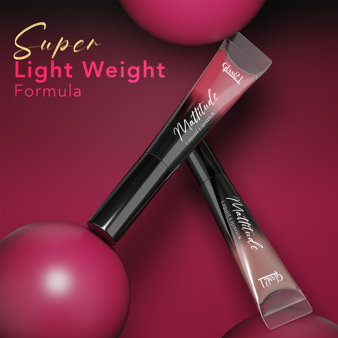 Glam21 Mattitude Lipstick (09Hot Pink Lies)
