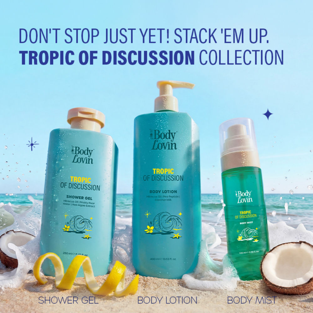 Plum BodyLovin’ Tropic Of Discussion Body Lotion, Firming & Tightening, Fresh Tropical Fragrance (400ml)