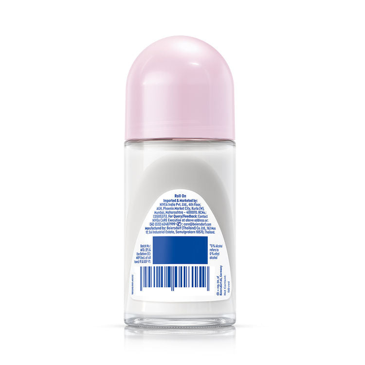 NIVEA Pearl & Beauty Radiance Deo Roll On For Women, 72HR Odor Protection, 0% Alcohol
(50ml)