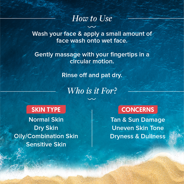 Aqualogica Detan+ Smoothie Face Wash with Cherry Tomato & Glycolic Acid for Tan Removal - 100ml