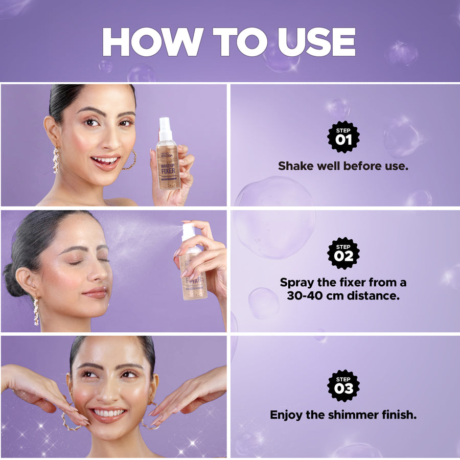 Hilary Rhoda Shimmer Stay Makeup Fixer / 02 Chrome