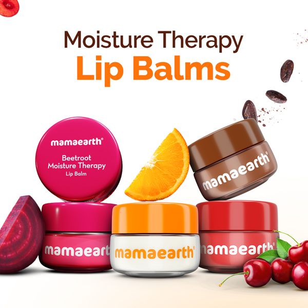 Mamaearth Vitamin C Moisture Therapy Lip Balm SPF 50 with Vitamin C & Honey for Lip Lightening - 15 g