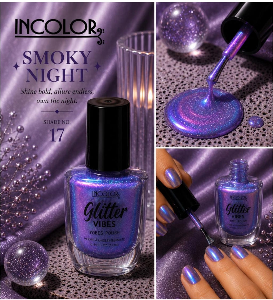 Incolor Glitter Vibes Nail Paints/ 17