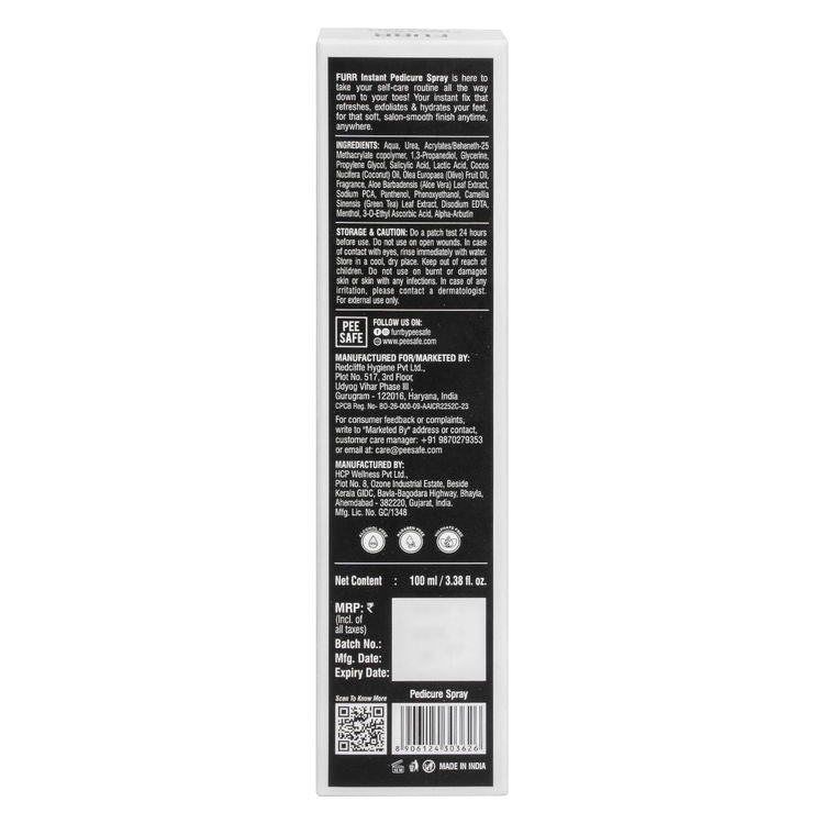 FURR By Pee Safe Instant Pedicure Spray
(100ml)