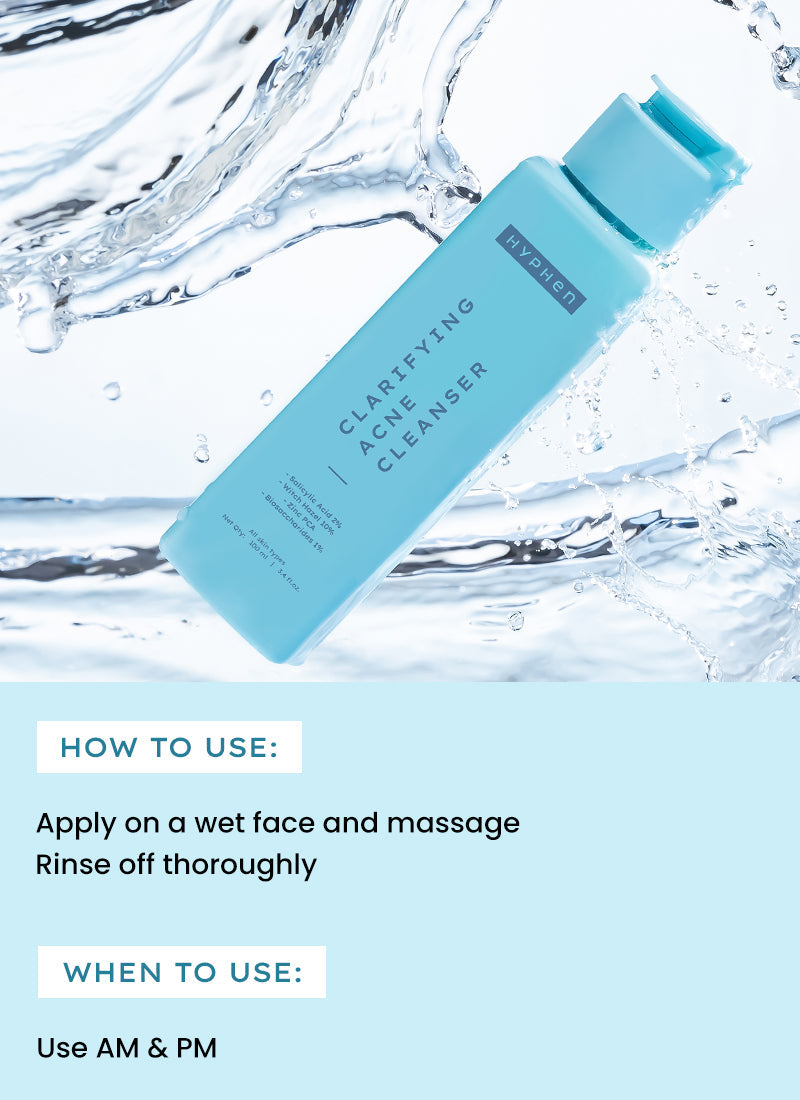 Hyphen Clarifying acne cleanser with 2% salicylic acid - 100 ml