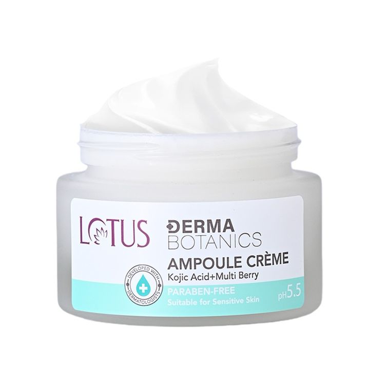 Lotus Herbals Lotus Dermabotanics Kojic Acid + Multi Berry Ampoule Face Cream pH5.5 Suitable For Sensitive Skin (50g)