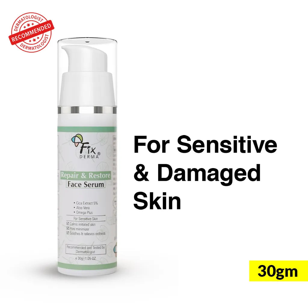 Fixderma Repair and Restore Face Serum | Soothing Serum to Repair Damaged Skin Barrier