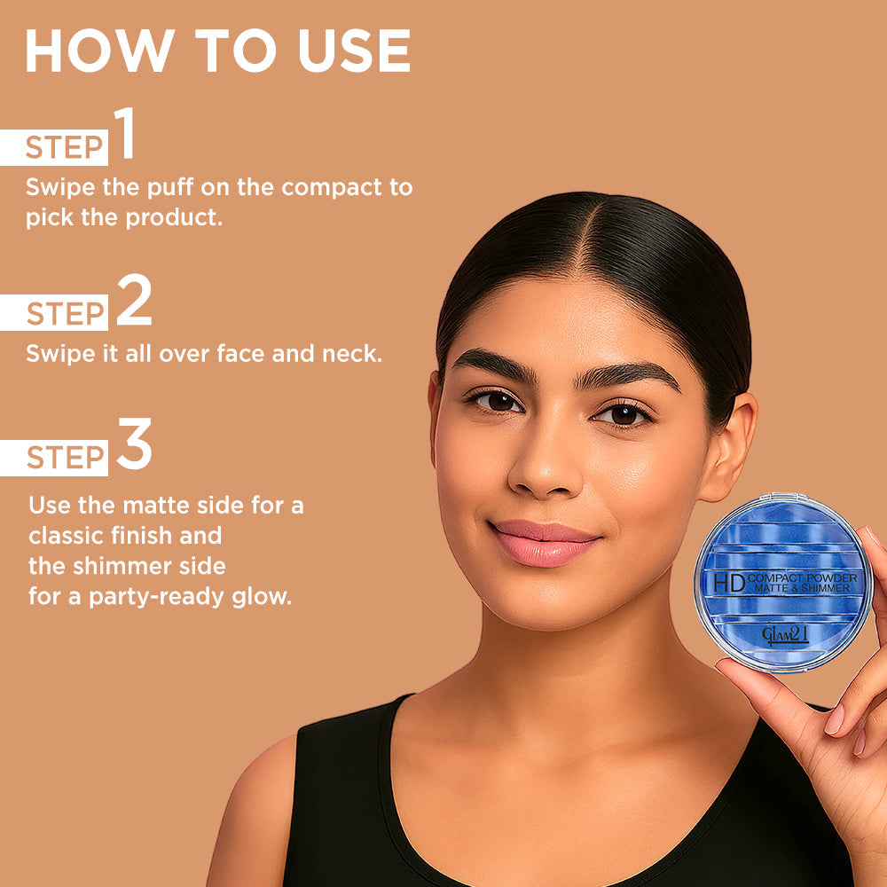 Glam21 HD Compact Powder (01Fairy Tale)