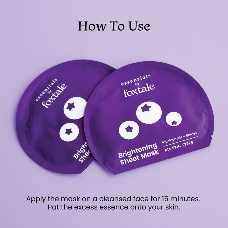 Foxtale Essentials Sheet Masks - Niacinamide & Berries (26 g)