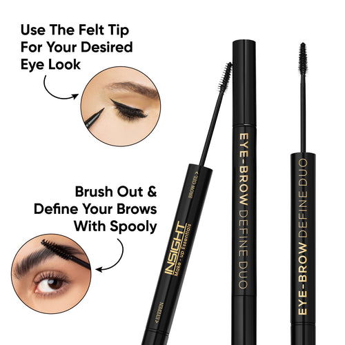Insight Cosmetics EyeBrow Define Duo 2 In 1 (Grey)