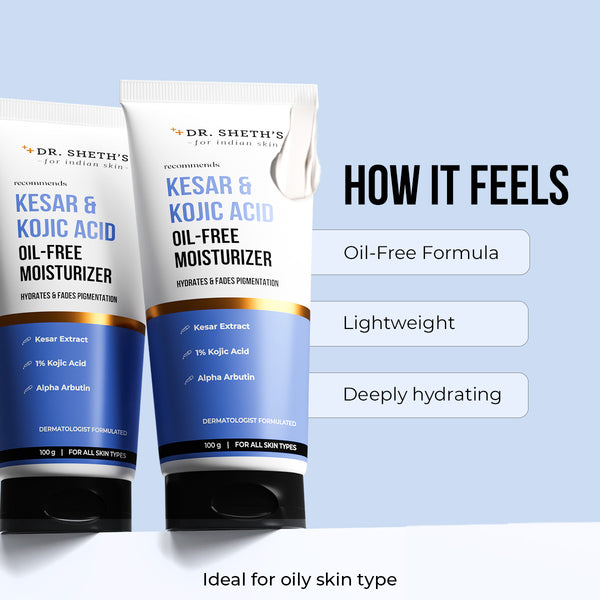 Dr. Sheth's Kesar & Kojic Acid Oil Free Moisturizer - 100g