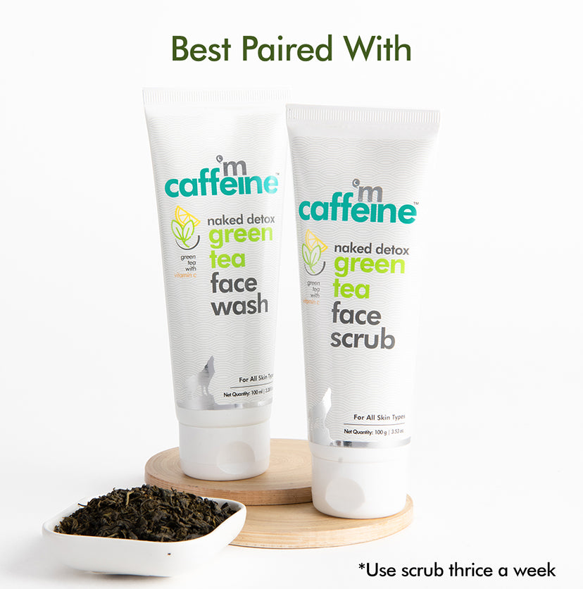 Mcaffeine Green Tea Face Wash with Vitamin C & Hyaluronic Acid - 100 ml