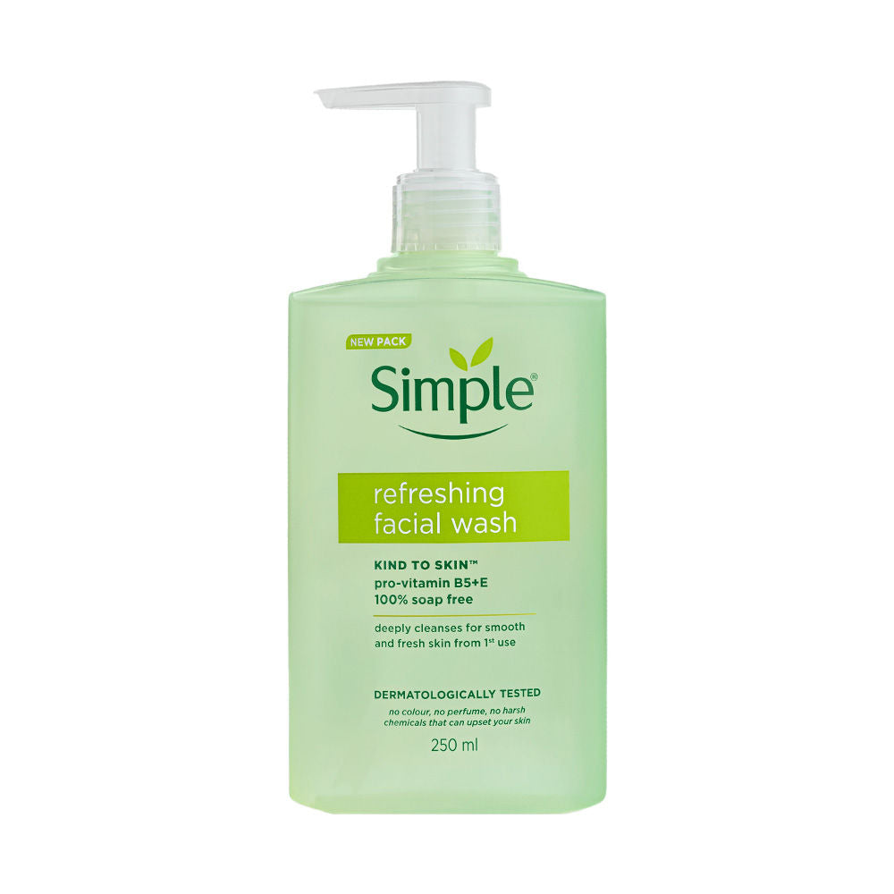 Simple Kind to Skin Refreshing Facewash Mild Face Wash for Sensitive Skin
(250ml)
