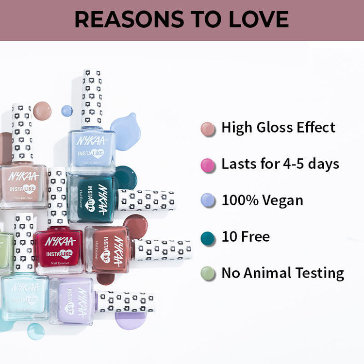 Nykaa InstaLike Long Lasting Nail Enamel - Top Creator 372
(9ml)