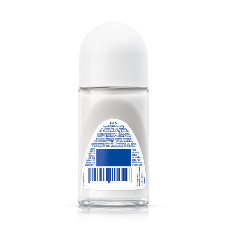 NIVEA Natural Glow Even Toned Vit C & 0% Alcohol Deo Underarm Roll On 72Hr Active Protection Smooth Skin
(50ml)