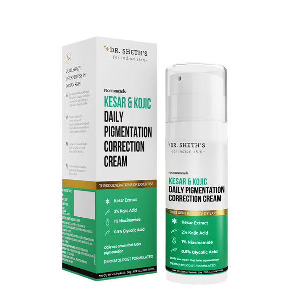 Dr. Sheth's Kesar & Kojic Daily Pigmentation Correction Cream - 30G
