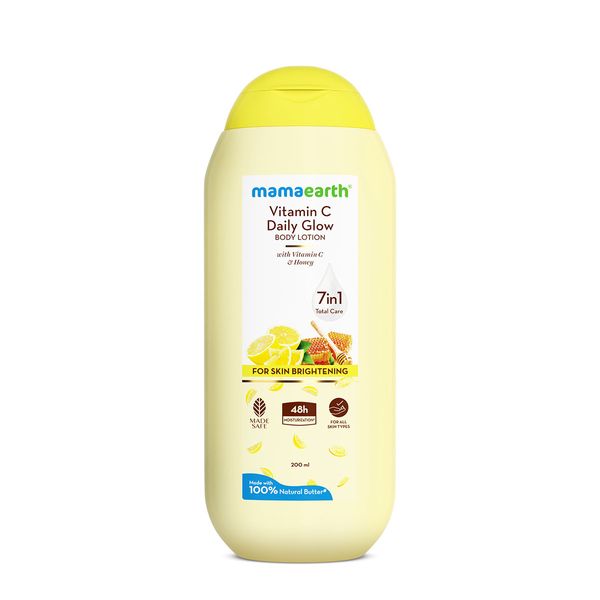 Mamaearth Vitamin C Daily Glow Body Lotion For Skin Brightening 200 ml