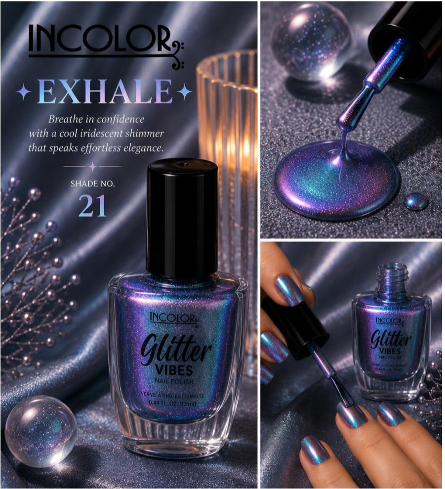 Incolor Glitter Vibes Nail Paints/ 21