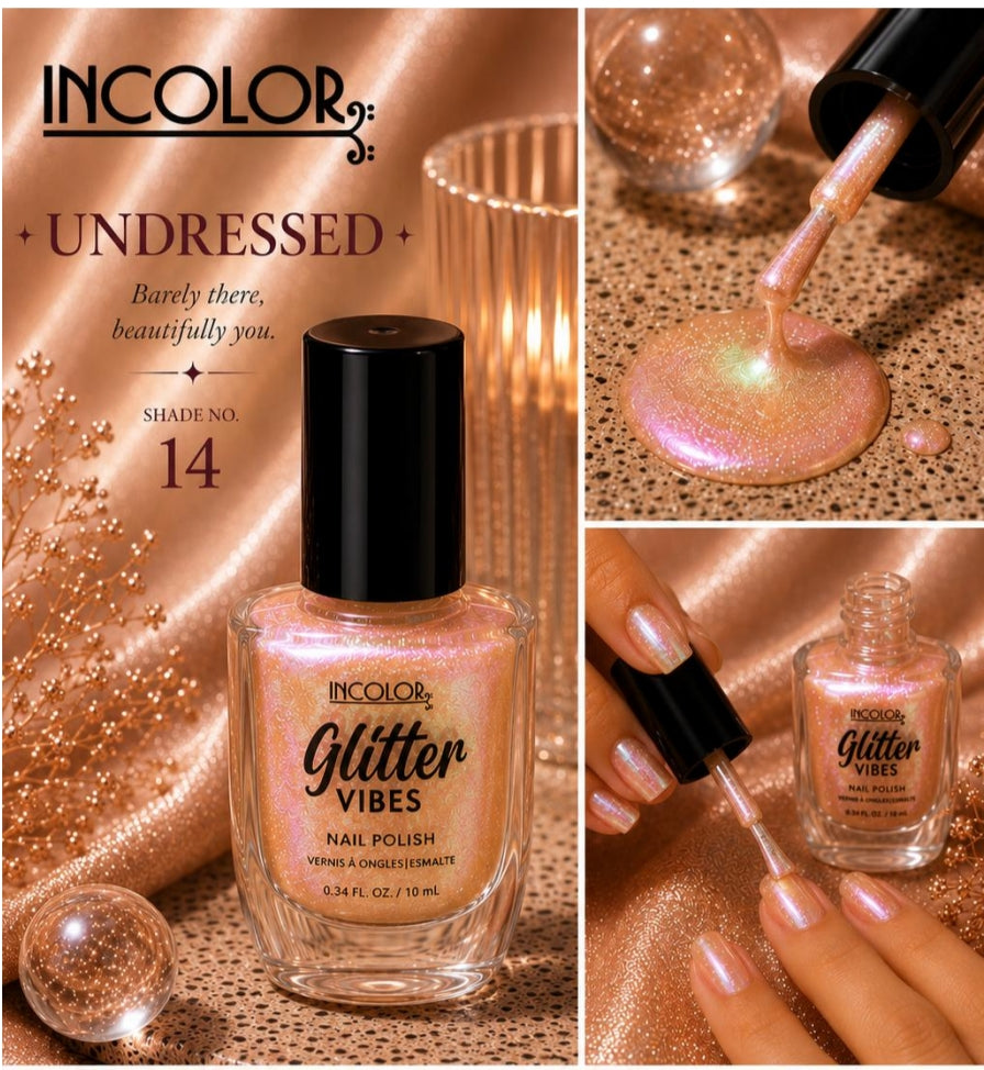 Incolor Glitter Vibes Nail Paints/ 14