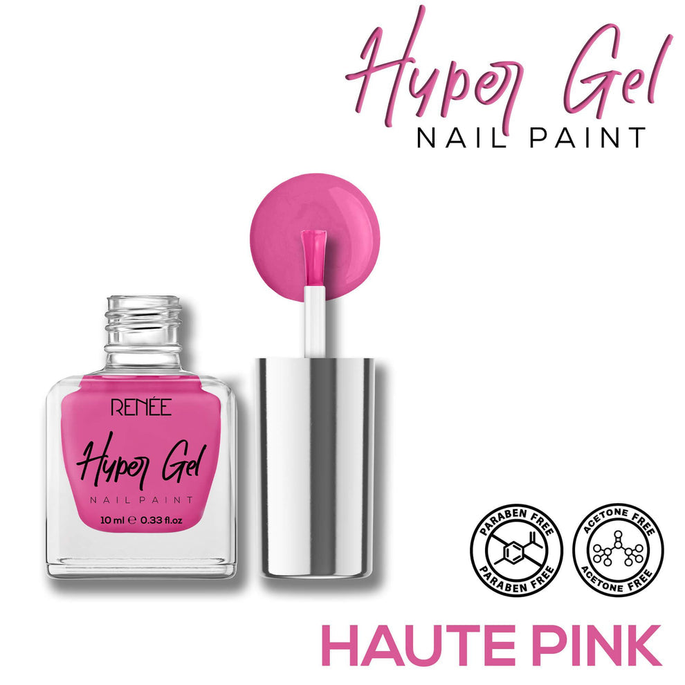 RENEE Hyper Gel Nail Paint 10ml (12 Haute Pink)