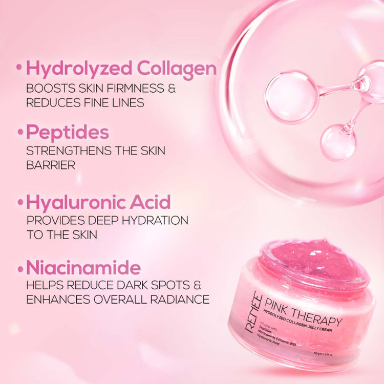 RENEE Pink Therapy Hydrolyzed Collagen Overnight Sleeping Jelly Mask for Antiaging & Hydrated Skin
(50g)
