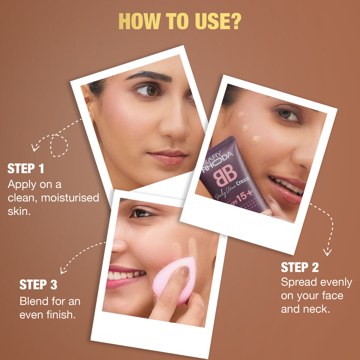 Hilary Rhoda Daily Wear Cream SPF 15 (Shell White 01)