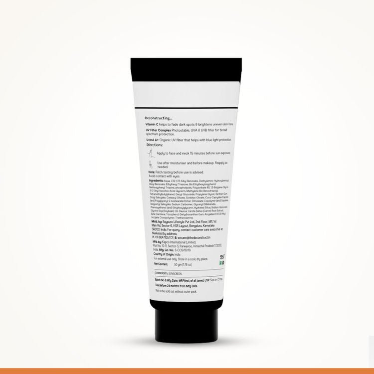 Deconstruct 5% Vitamin C Gel Sunscreen In Vivo Tested SPF 50 PA+++
(50g)