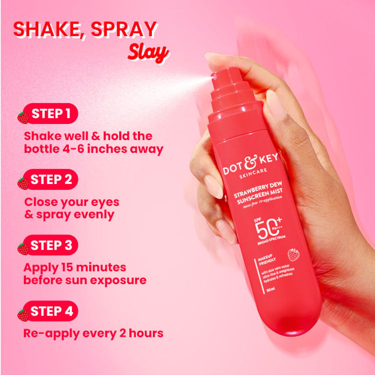 Dot & Key Strawberry Dew Sunscreen Mist SPF 50+ PA+++ (80ml)