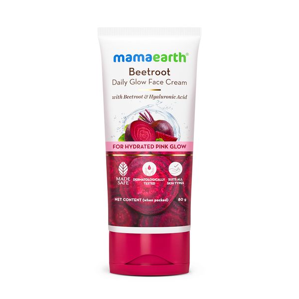 Mamaearth Beetroot Daily Glow Face Cream With Beetroot & Hyaluronic Acid - 80 g