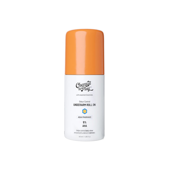 Chemist at Play 5% AHA Underarm Roll On for Odour Control & Pigmentation (Aqua) - 40 ml