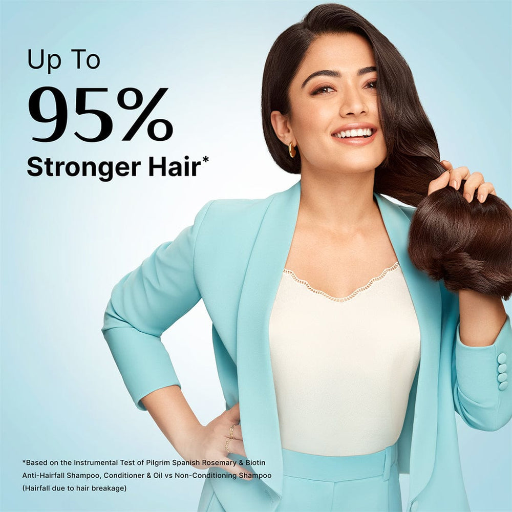 Pilgrim Spanish Rosemary & Biotin Anti-Hairfall Shampoo
Fights Breakage & Hairfall 200ml