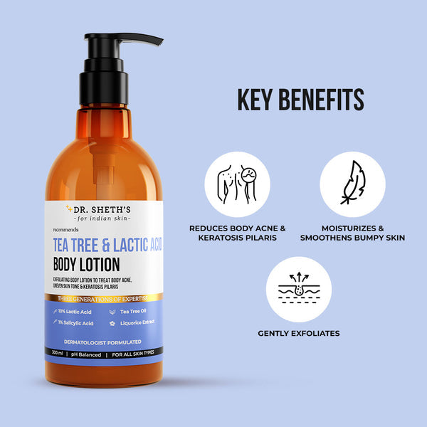 Dr. Sheth's Tea Tree & Lactic Acid Body Lotion - 300ml