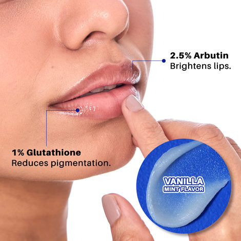 DERMDOC LipBright Treatment 1% Glutathione + 2.5% Arbutin Lip Balm (10 gm)