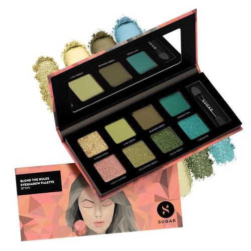 Sugar Blend The Rules Eyeshadow Palette - 07 Ivy (Enchanting Emeralds