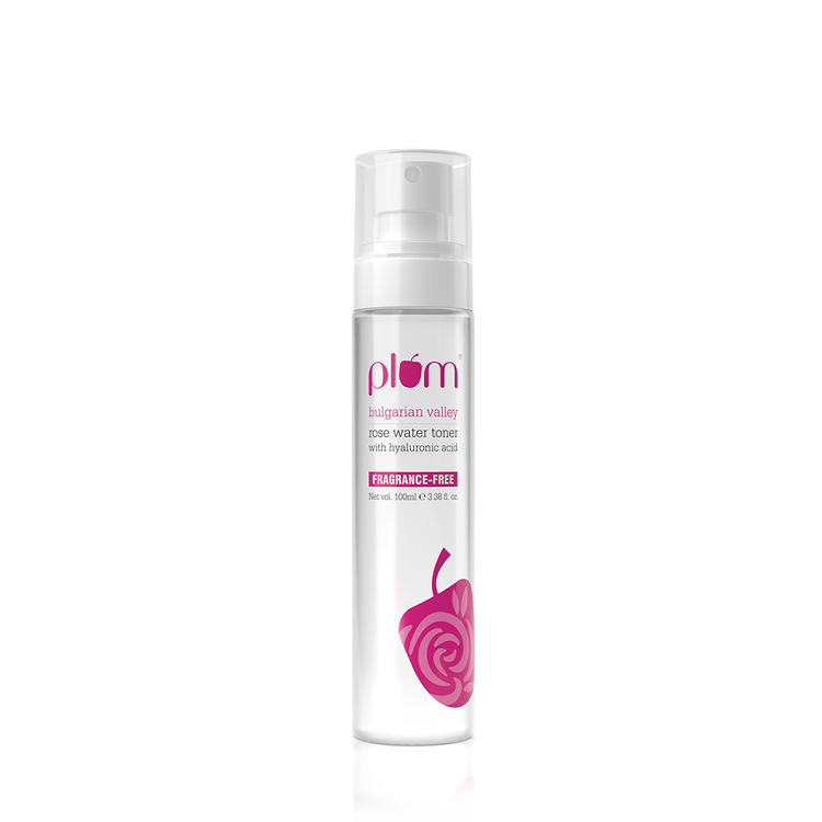 Plum Bulgarian Valley Rose Water Toner | With Hyaluronic Acid & Rose Extracts | Natural Rose Fragrance | 100ml