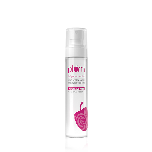 Plum Bulgarian Valley Rose Water Toner | With Hyaluronic Acid & Rose Extracts | Natural Rose Fragrance | 100ml