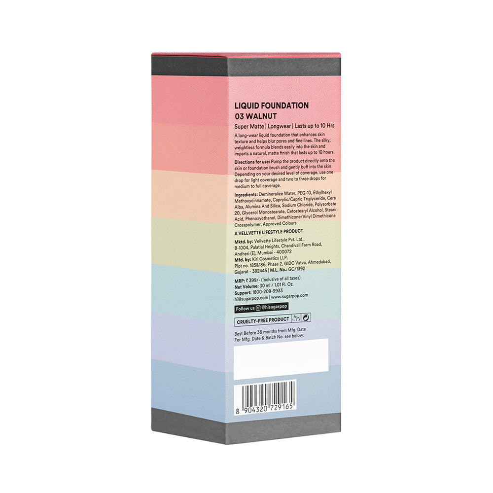 SUGAR POP Liquid Foundation - 03 Walnut