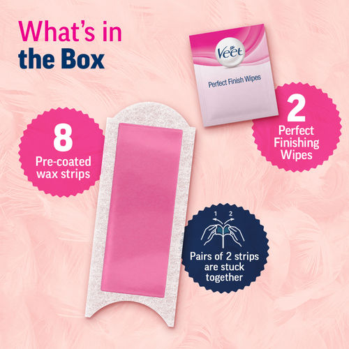 Veet Professional Waxing Strips Kit for Normal Skin, 8 Strips
(8 wax Strips)